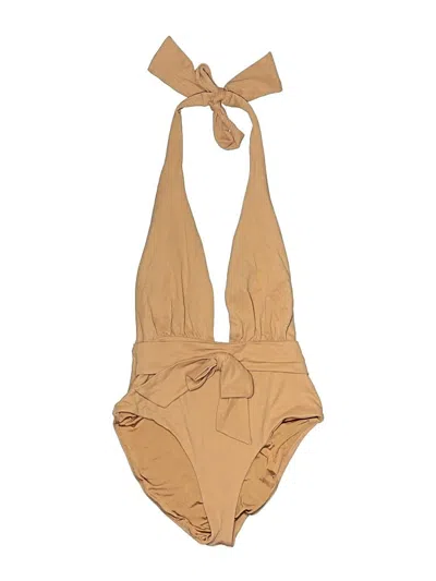 Pre-owned Weworewhat Bodysuit In Brown