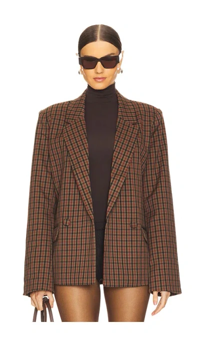 Weworewhat Boxy Blazer In Wheat