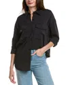 Weworewhat Boxy Button-down Shirt In Black