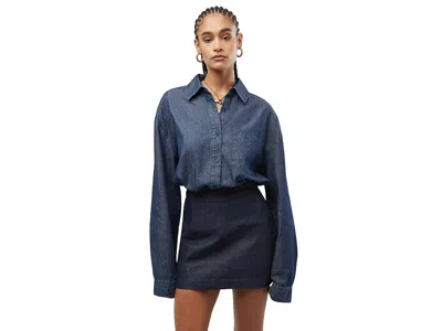 Weworewhat Boyfriend Overshirt In Blue