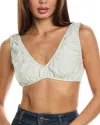Weworewhat Bralette Linen-blend Top