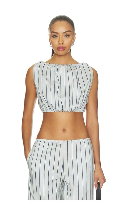 Weworewhat Bubble Cropped Tank Top In Gray