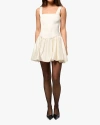 Weworewhat Bubble Skirt Corset Mini Dress In White