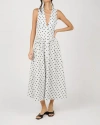 Weworewhat Button Front Scallop Dress In Multi