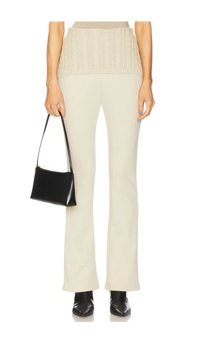 Weworewhat Cable Rolled Pant In 灰褐色