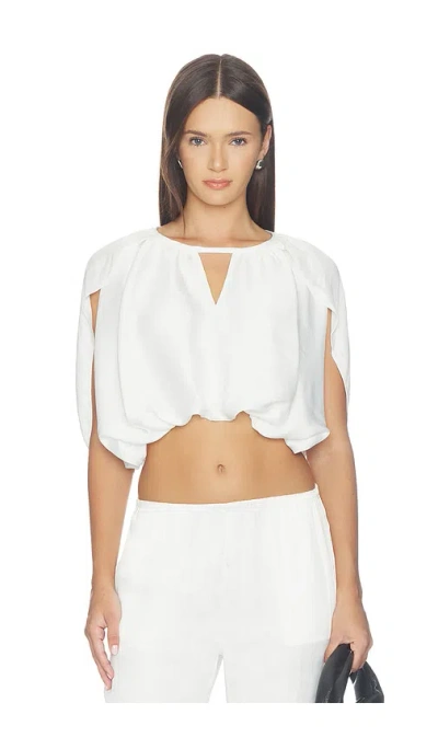 Weworewhat Cape Bubble Top In White