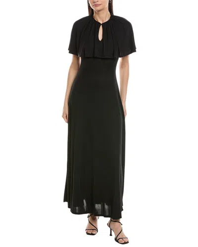 Weworewhat Cape Maxi Dress In Black