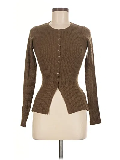 Pre-owned Weworewhat Cardigan Sweater In Brown