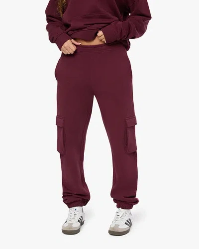 Weworewhat Cargo Jogger In Merlot