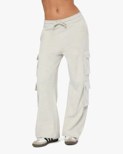 Weworewhat Cargo Sweat Pant In Heather Grey