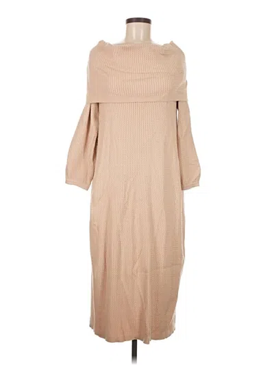 Pre-owned Weworewhat Casual Dress In Brown