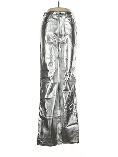 Weworewhat Casual Pants In Silver