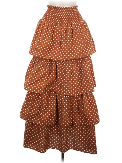 Pre-owned Weworewhat Casual Skirt In Brown