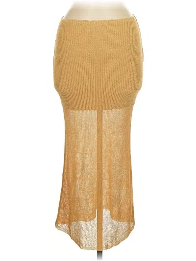 Pre-owned Weworewhat Casual Skirt In Gold