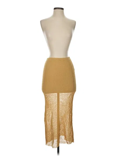 Pre-owned Weworewhat Casual Skirt In Tan