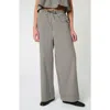 Weworewhat Check Tie Waist Wide Leg Pants