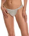 Weworewhat Cheeky Bikini Bottom In Beige