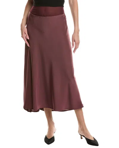 WEWOREWHAT CHIFFON CUTOUT MIDI SKIRT