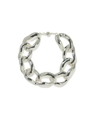 Weworewhat Chunky Chain Choker In Silver