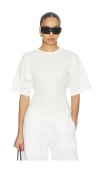 Weworewhat Cinched T-shirt In White