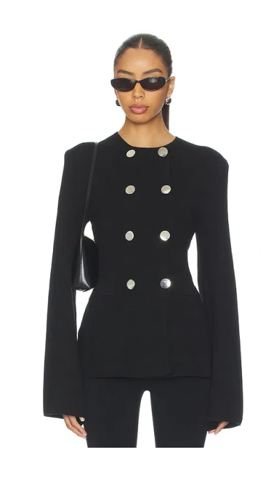 Weworewhat Cinched Waist Peplum Sweater In Black