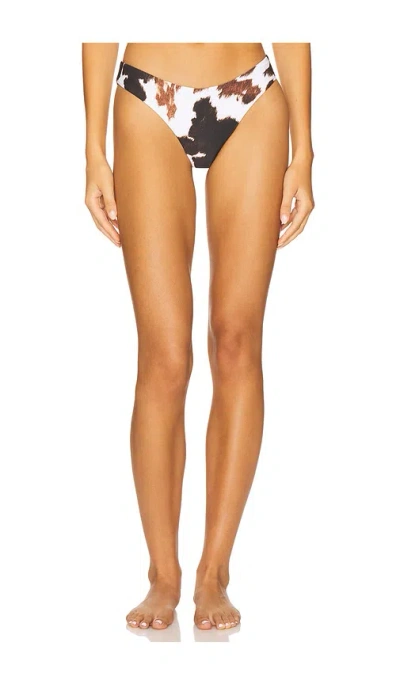 Weworewhat Classic Scoop Bikini Bottom In Multi
