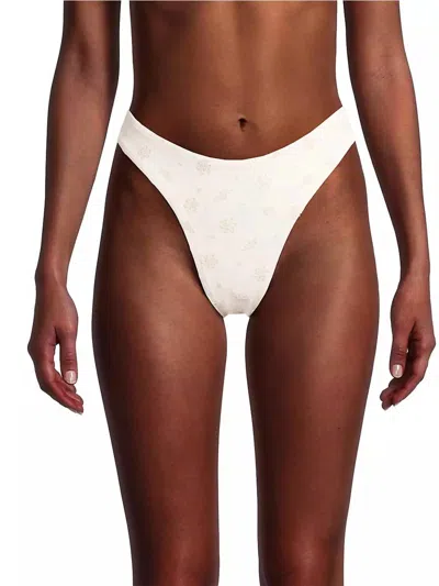 WEWOREWHAT CLASSIC SCOOP BIKINI BOTTOM IN OFF WHITE