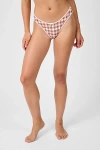 Weworewhat Classic Scoop Bikini Bottom In Pink/brown, Women's At Urban Outfitters