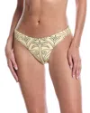 Weworewhat Palm Tile Scoop Bikini Bottoms In Neutral