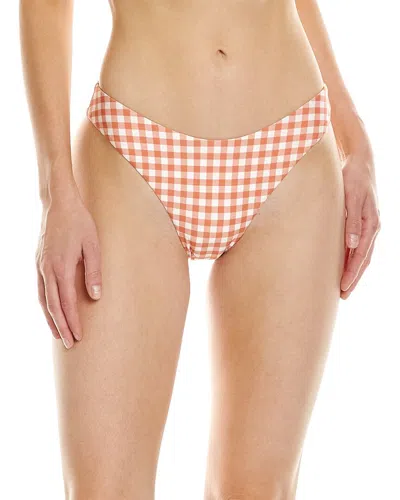 Weworewhat Rosette Scoop Bikini Bottom In Orange