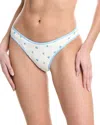 Weworewhat Classic Scoop Bikini Bottom In White