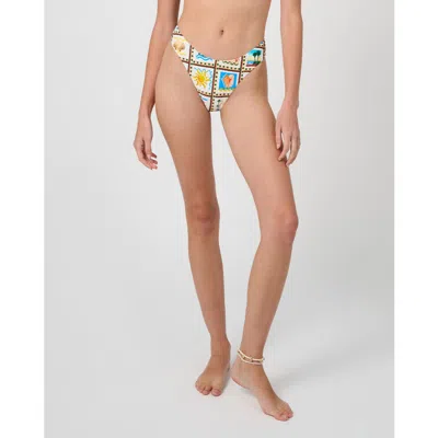 Weworewhat Classic Scoop Bottom In Off White Mlti