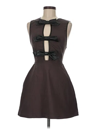 Pre-owned Weworewhat Cocktail Dress In Brown