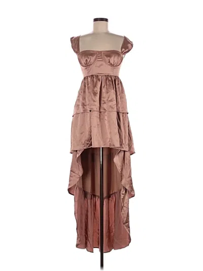 Pre-owned Weworewhat Cocktail Dress In Brown