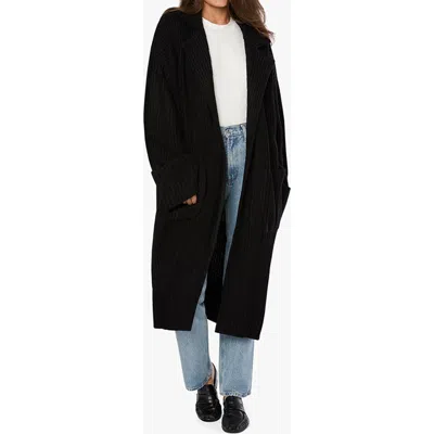 Weworewhat Collar Coatigan In Black