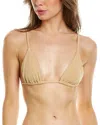 Weworewhat Cooper Bikini Top In Beige