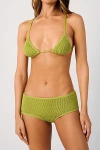 Weworewhat Cooper Bikini Top In Green