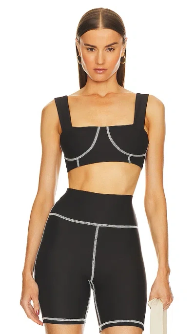 Weworewhat Lvr Exclusive Corset Top In Brown,black