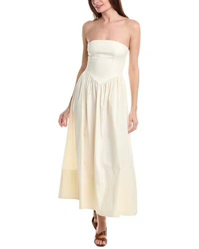 Weworewhat Corset Maxi Dress In White