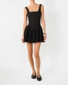 Weworewhat Corset Peplum Mini Dress In Black