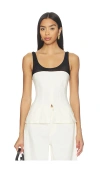 Weworewhat Corset Top In White