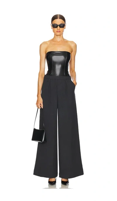 WEWOREWHAT CORSET WIDE LEG JUMPSUIT