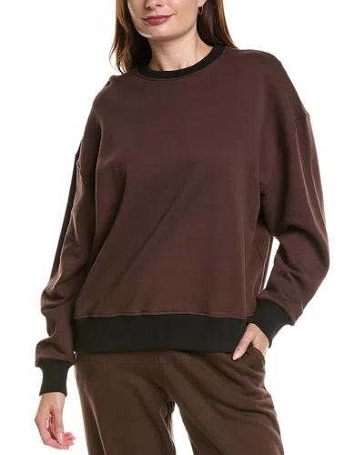 Weworewhat Crewneck Sweatshirt In Brown