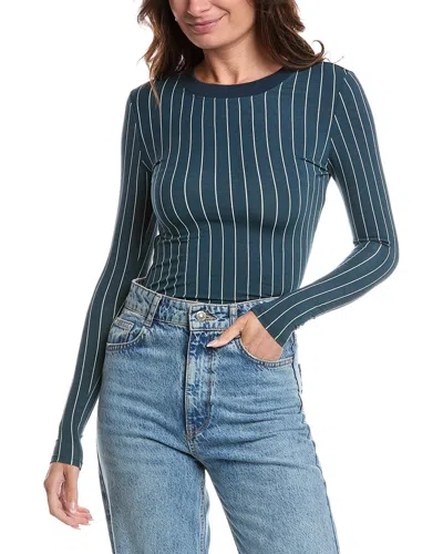 Weworewhat Crewneck Top In Blue