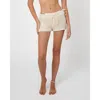 Weworewhat Crochet Hot Shorts In Off-white