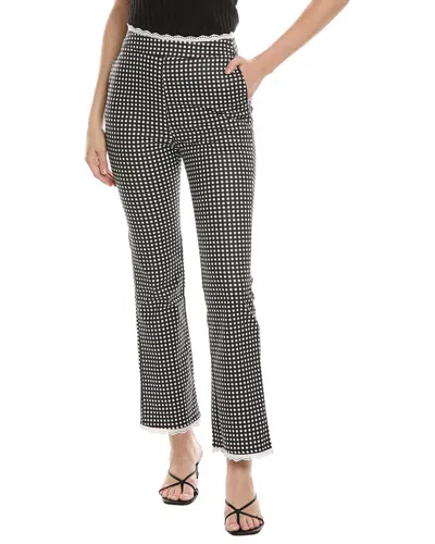 Weworewhat Crop Straight Pant In Black