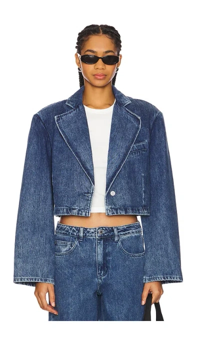 WEWOREWHAT CROPPED BLAZER JACKET