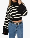 WEWOREWHAT WEWOREWHAT CROPPED TURTLE NECK SWEATER