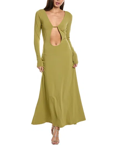 Weworewhat Cutout Maxi Dress In Green