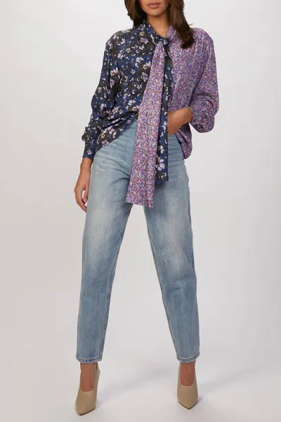 Weworewhat Dani Boyfriend Denim In Studio In Blue